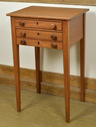 Antique Federal Cherry Two Drawer Stand (CTF20)