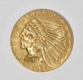 1927 $2.5 Gold Coin (CTF10)