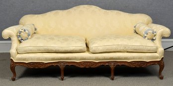 Carved Oak Chippendale Style Settee (CTF30)