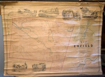 1855 Map Of Enfield NH (CTF10)