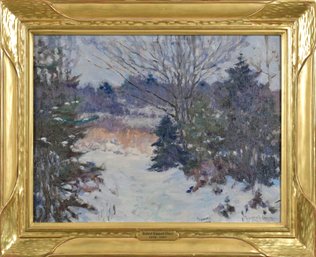Robert Emmett Owen Oil On Canvas, Winter Landscape (CTF20)