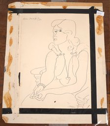 Henri Matisse Lithograph, Seated Woman (CTF10)