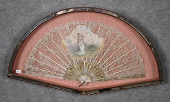 Antique French Signed Fan, 5 Of 9 (CTF10)