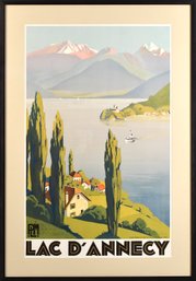 Vintage Lac D`annecy Travel Poster (CTF20