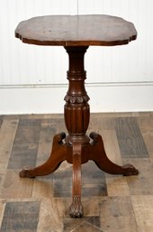 Antique Mahogany Tilt Top Candlestand (CTF10)