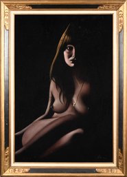 Vintage Painting On Velvet, Nude (CTF10)