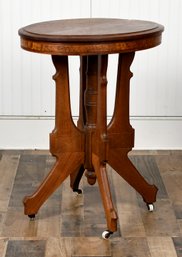 Antique Victorian Oak Side Table (CTF10)