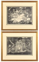 20th C. Lithographs, Couples (CTF20)