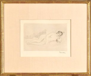 Pierre-Auguste Renoir Engraving, Femme Nue Couchee (CTF10)