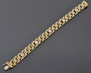 14k Two Tone Contemporary Bracelet (CTF10)