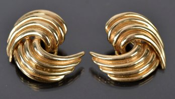 14k Gold Clip Earrings (CTF10)