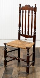 18th C. Bannister Back Side Chair (CTF10)