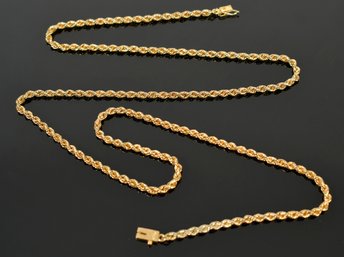 18k Gold Rope Chain (CTF10)
