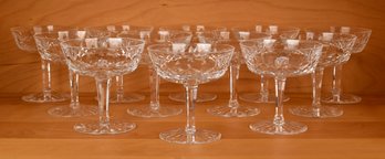 Waterford Lismore Crystal Champagne Coupes, 12pcs (CTF20)