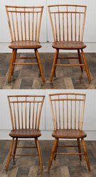 Four 19th C. Birdcage Windsor Chairs (CTF20)