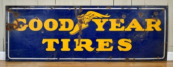 Vintage Good Year Tires Porcelain Advertising Sign (CTF20)