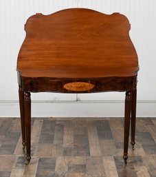 19th C. Inlaid American Federal Card Table (CTF20)