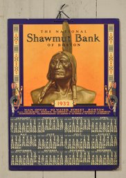 1932 Shawmut Bank Of Boston Calendar (CTF10)