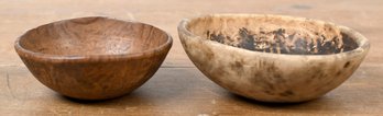 Two Early Burl Wood Bowls (CTF10)