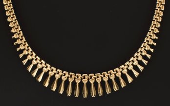 14k Yellow Gold Cleopatra Style  Necklace (CTF10)