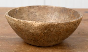 Early 19th C. American Ash Burl Bowl (CTF10)