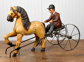 Vintage Toy Horse And Rider (CTF20)