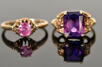 Two 14k Yellow Gold Rings (CTF10)