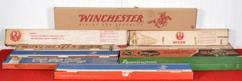 10 Vintage Empty Gun Boxes, Winchester, Ruger And Others (CTF10)