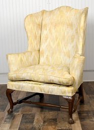 Vintage Queen Anne Style Wing Chair (CTF20)