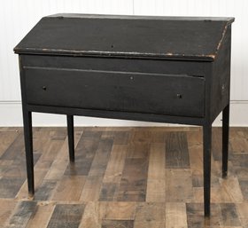 19th C. American Black Painted Clerks Desk (CTF30)