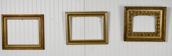 Three Antique Gilt Decorated Picture Frames, 2 Of 3 (CTF20)