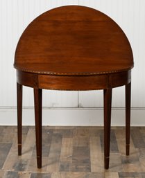 19th C. Hepplewhite Inlaid CT Cherry Card Table (CTF20)