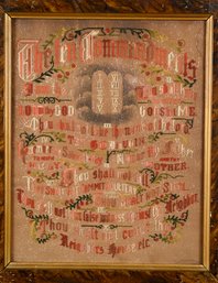 Antique Embroidery, The Ten Commandments (CTF10)