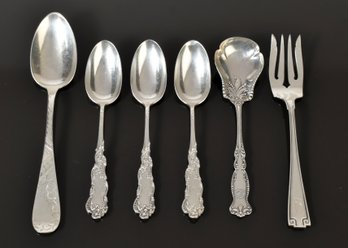 Sterling Silver Spoons And Fork (CTF10)