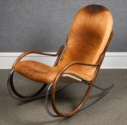 1970s Paul Tuttle Swiss Rocking Chair  (CTF30)