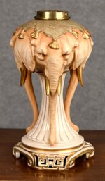 Amphora Teplitz Porcelain Elephant Lamp (CTF20)