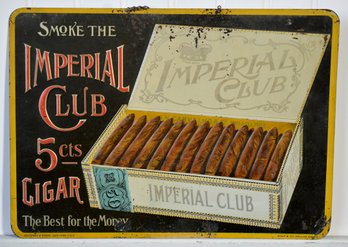 Vintage Sentenne & Green Imperial Club Cigar Sign (CTF10