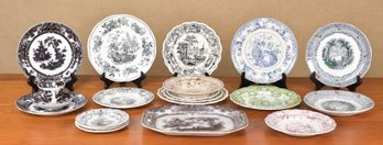 19th C. English And American Transfer Ware, 20 Pcs (CTF20)