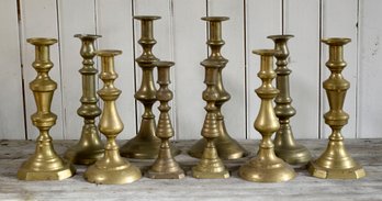 Antique Brass Candlesticks (CTF10)