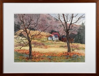 Sherri Crabtree Watercolor, Autumn Landscape (CTF10)