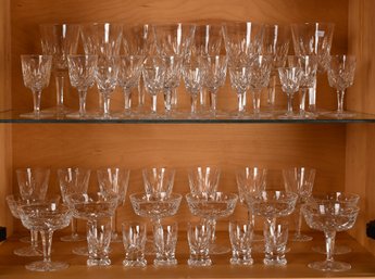 Waterford Lismore Crystal Glasses And Stemware, 42pcs. (CTF30)