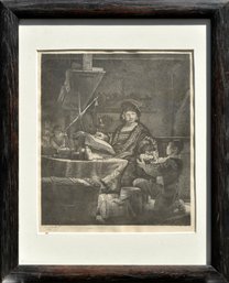 Engraving After Rembrandt, Rapilly Edition, The Gold Weigher (CTF10)