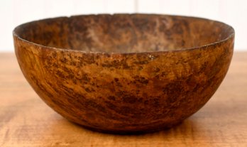 Early 19th C. American Ash Burl Wood Bowl (CTF10)