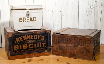 Three Antique Advertising Boxes (CTF20)