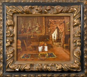 Antique Oil On Board, The Music Room (CTF10)