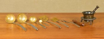 Antique Iron And Brass Utensils And More, 10pcs (CTF20)