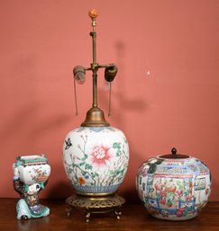 Three Vintage Chinese Porcelains (CTF30)