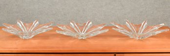 Three Signed Baccarat Crystal Bowls (CTF20)