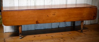 19th C. Vermont Country Drop Leaf Harvest Table (CTF30)