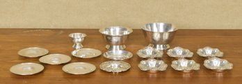 Small Sterling Bowls And Plates, 16pcs (CTF10)